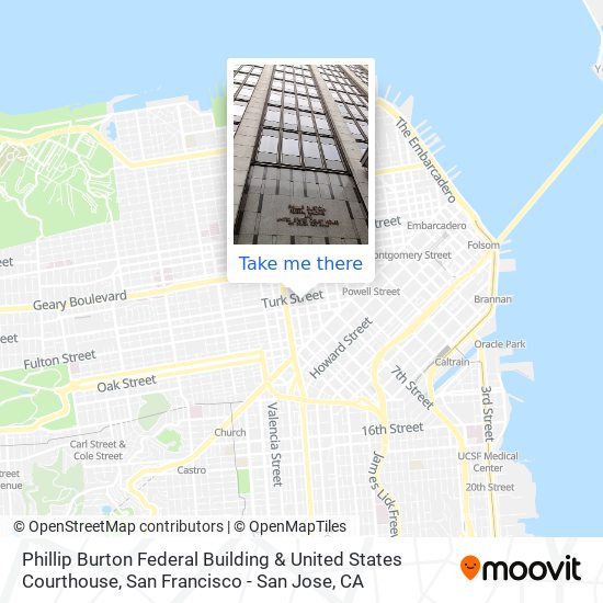 Phillip Burton Federal Building & United States Courthouse map