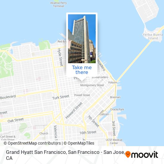 Grand Hyatt San Francisco map