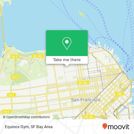 Mapa de Equinox Gym
