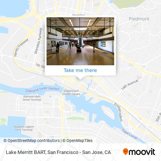 Lake Merritt BART map