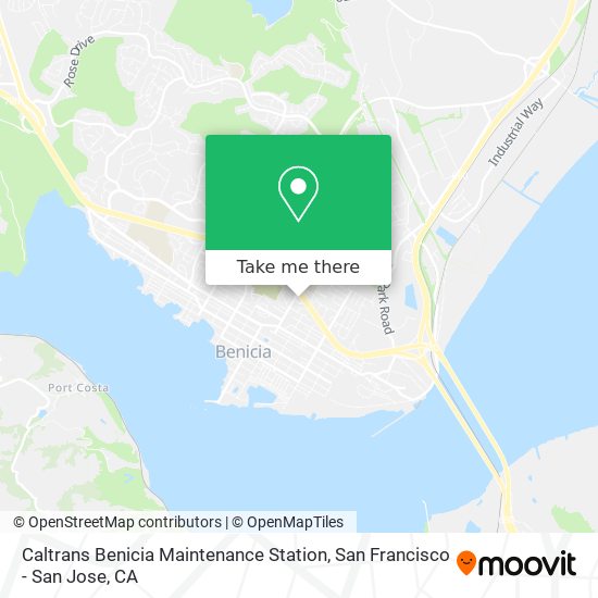 Caltrans Benicia Maintenance Station map