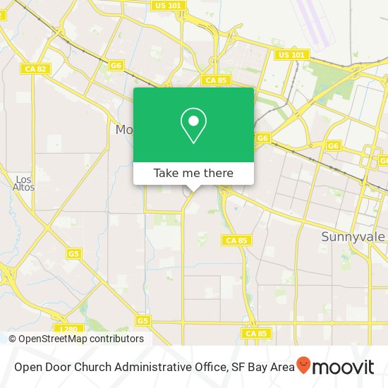 Open Door Church Administrative Office map