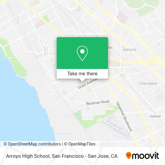 Mapa de Arroyo High School