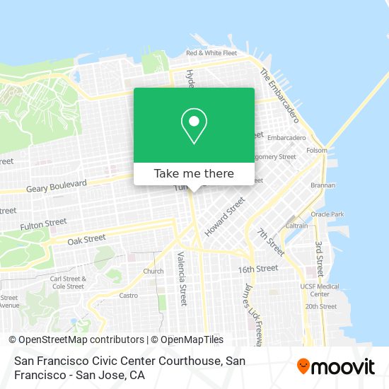 San Francisco Civic Center Courthouse map