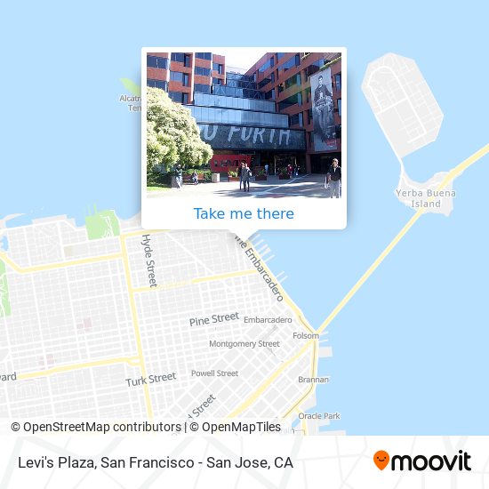 How to get to Levi's Plaza in North Beach, Sf by Bus, Light Rail, BART or  Train?
