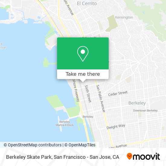 Berkeley Skate Park map