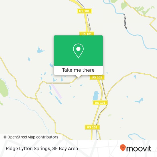 Ridge Lytton Springs map