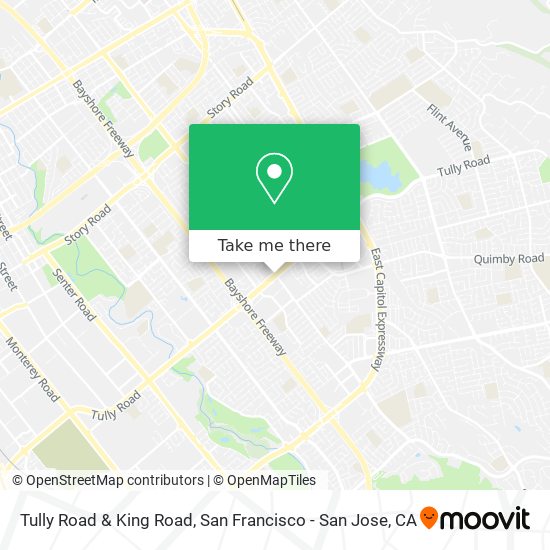 Tully Road & King Road map