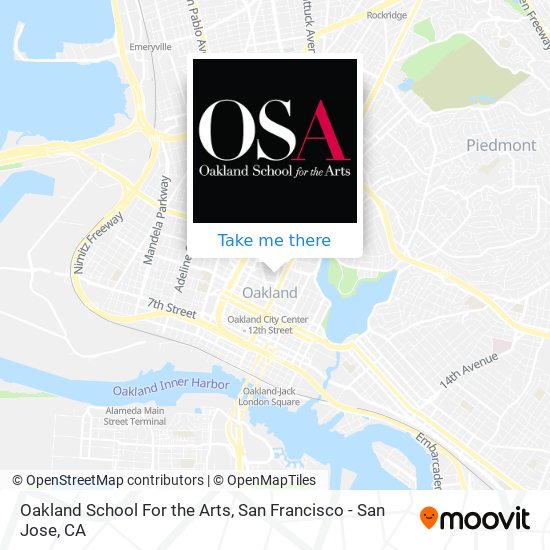 Oakland School For the Arts map