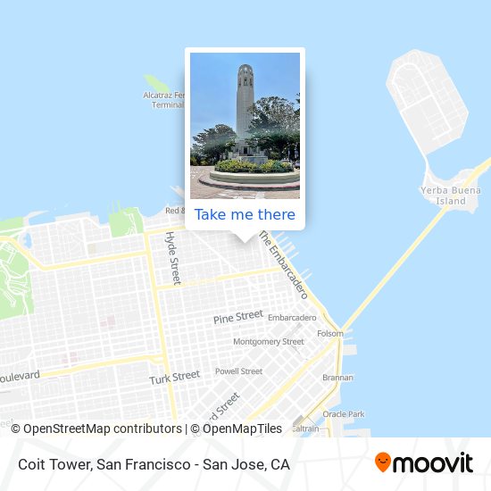 Coit Tower map