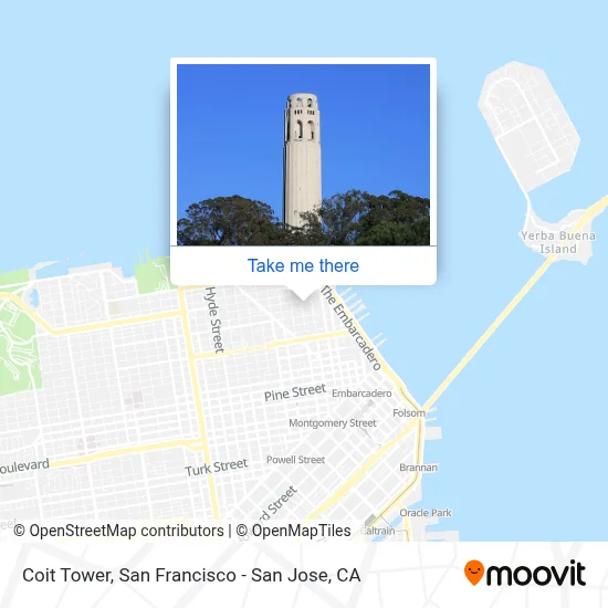 Coit Tower map