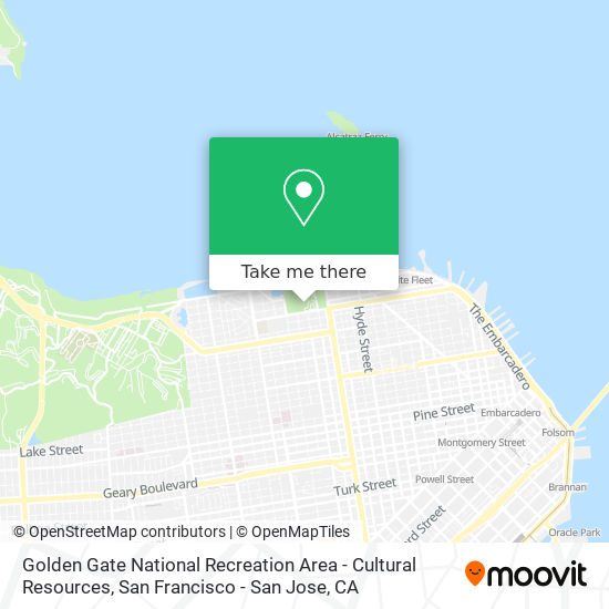 Golden Gate National Recreation Area - Cultural Resources map