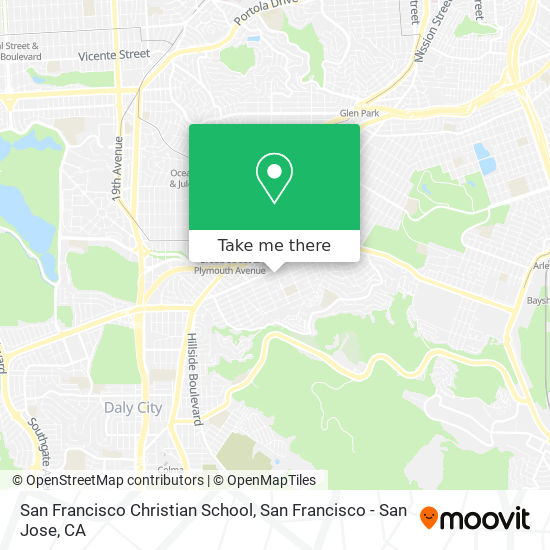 San Francisco Christian School map