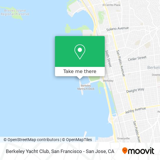 Berkeley Yacht Club map