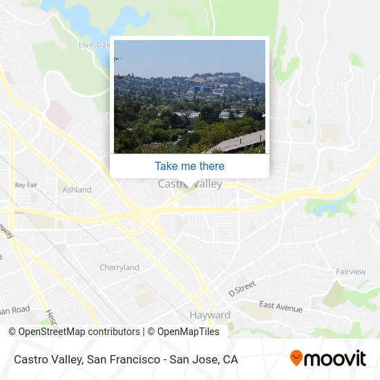 Mapa de Castro Valley