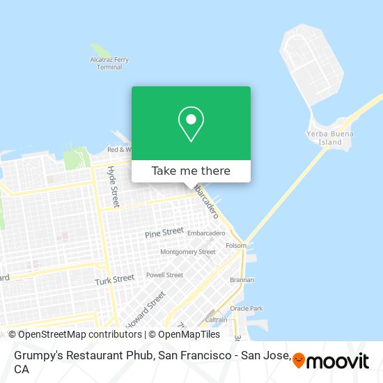 Grumpy's Restaurant Phub map