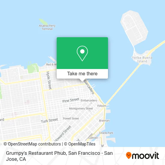 Grumpy's Restaurant Phub map