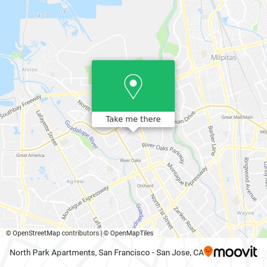 Mapa de North Park Apartments