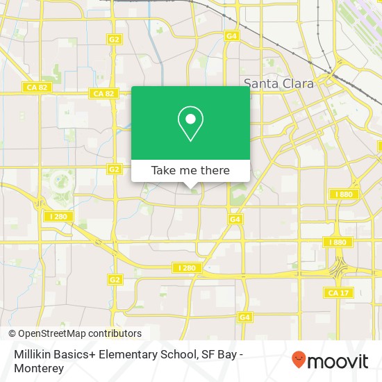 Mapa de Millikin Basics+ Elementary School