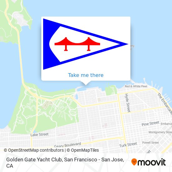 Golden Gate Yacht Club map