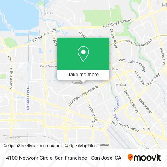 4100 Network Circle map