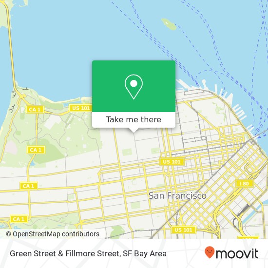 Mapa de Green Street & Fillmore Street