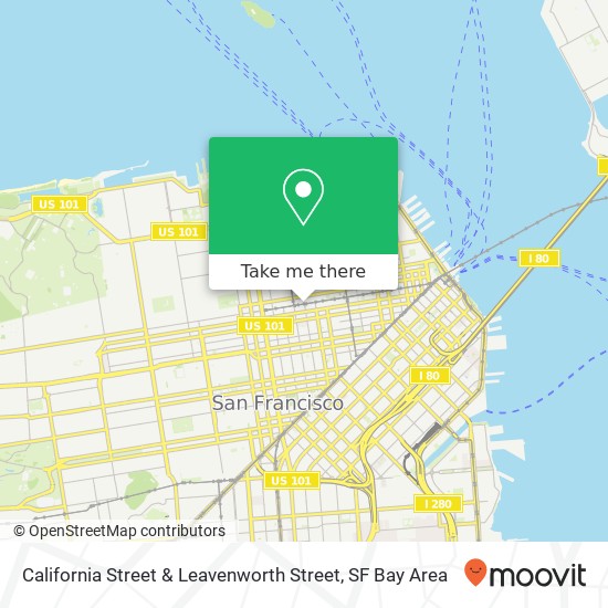 Mapa de California Street & Leavenworth Street