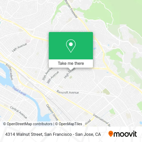 4314 Walnut Street map