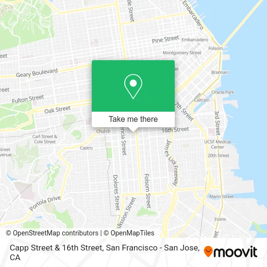 Mapa de Capp Street & 16th Street