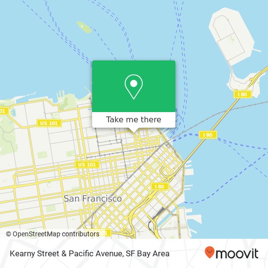 Mapa de Kearny Street & Pacific Avenue