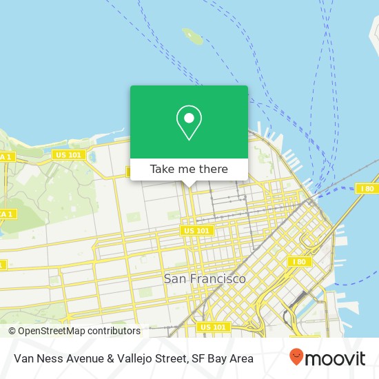 Mapa de Van Ness Avenue & Vallejo Street