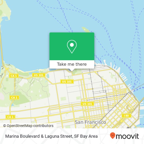 Mapa de Marina Boulevard & Laguna Street