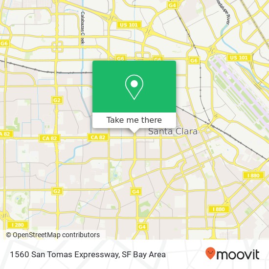 1560 San Tomas Expressway map