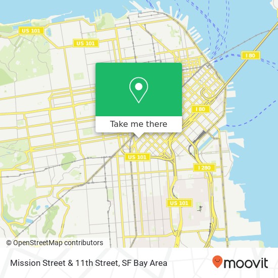 Mapa de Mission Street & 11th Street