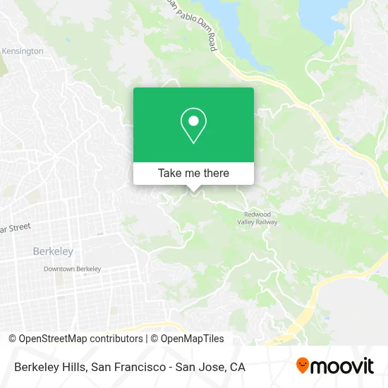 Berkeley Hills map