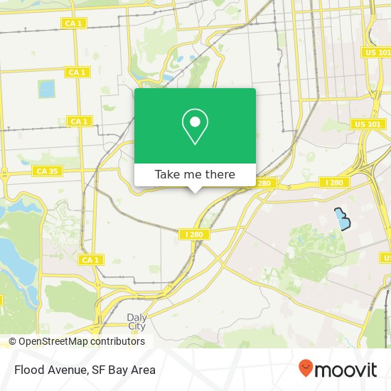 Flood Avenue map