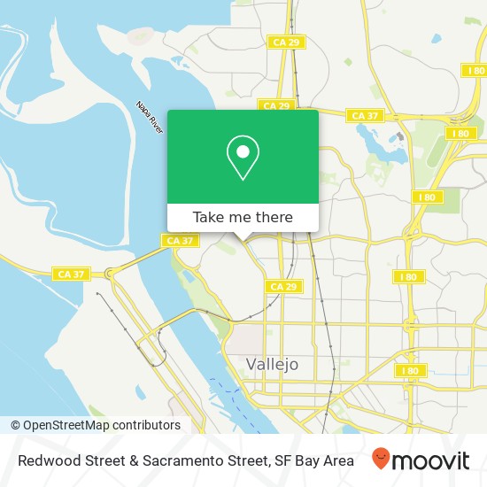 Mapa de Redwood Street & Sacramento Street