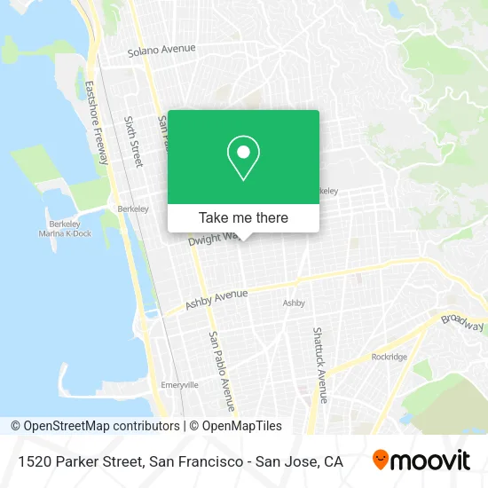 Mapa de 1520 Parker Street