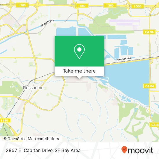 Mapa de 2867 El Capitan Drive