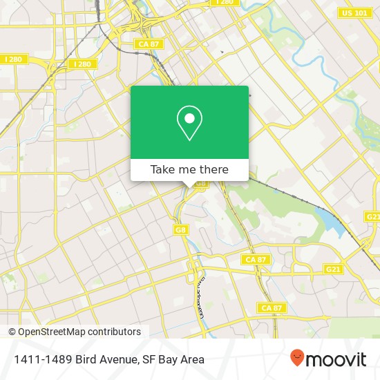 1411-1489 Bird Avenue map