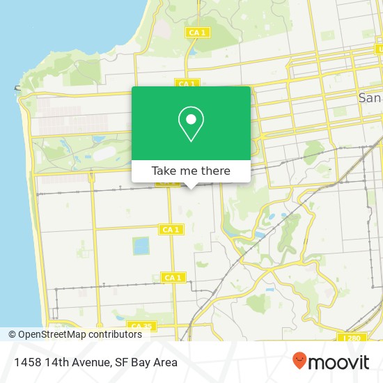Mapa de 1458 14th Avenue