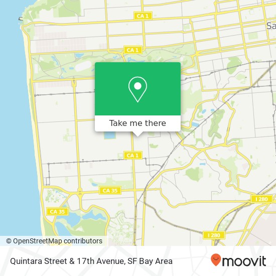 Quintara Street & 17th Avenue map