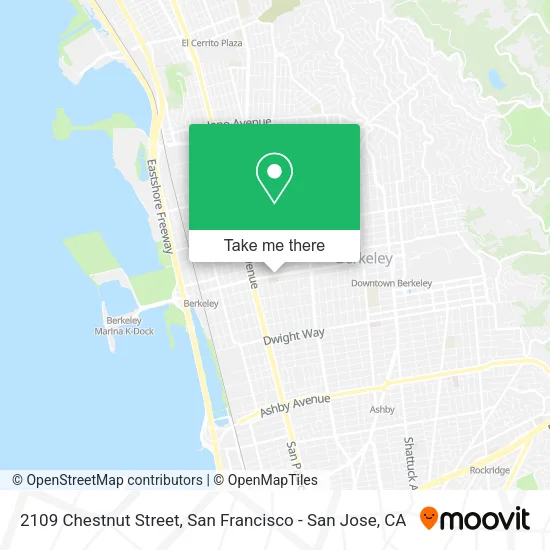 Mapa de 2109 Chestnut Street