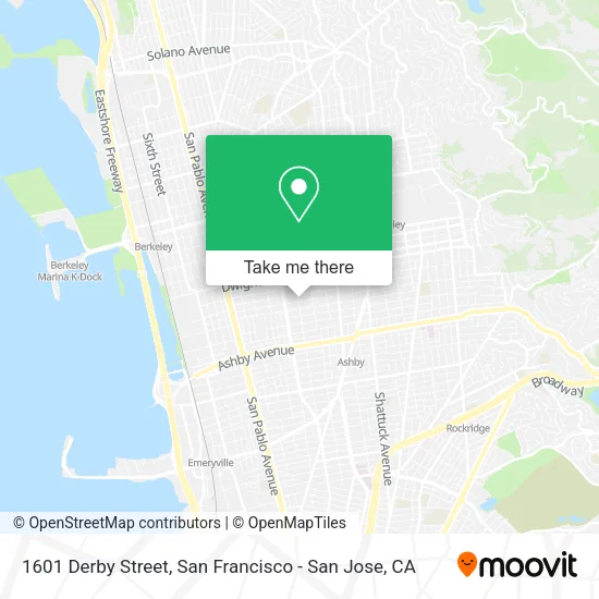 Mapa de 1601 Derby Street