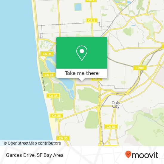 Garces Drive map