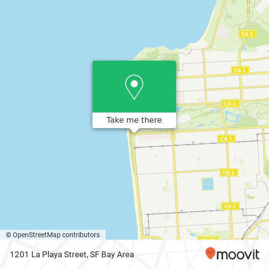 Mapa de 1201 La Playa Street