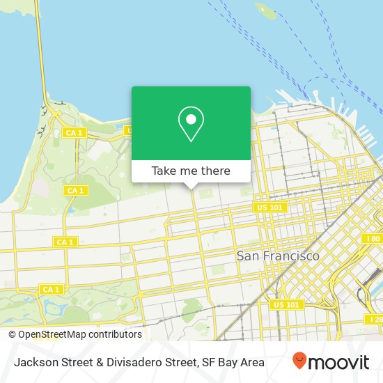 Mapa de Jackson Street & Divisadero Street