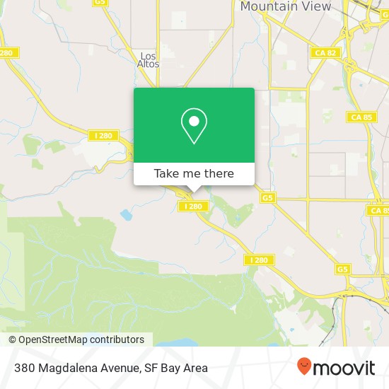 380 Magdalena Avenue map