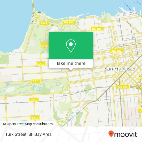 Turk Street map