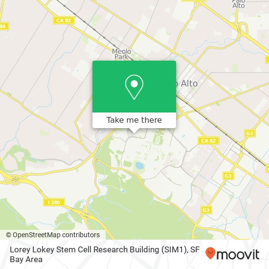 Lorey Lokey Stem Cell Research Building (SIM1) map